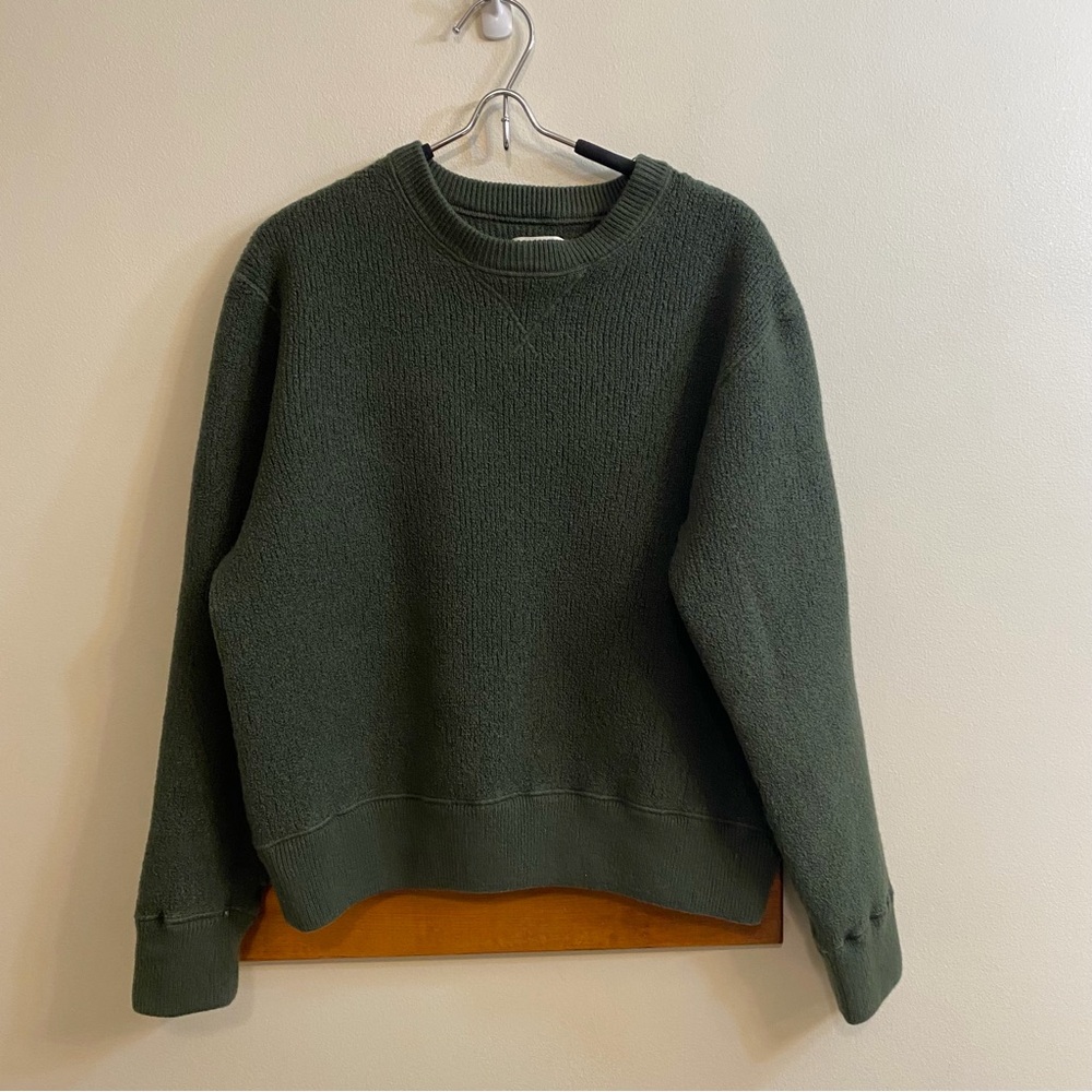 Aime Leon Dore‎ Merino Wool Waffle Crewneck Sweater Forest Green Men’s Sz S